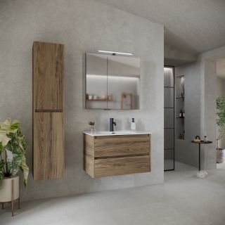 Подвесная тумба под раковину Sancos Libra LB80ECH 80см дуб чарльстон